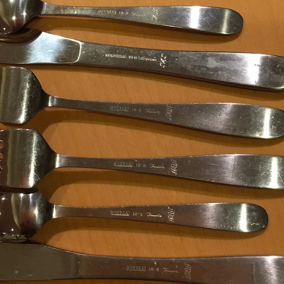 Mid-century SAS Airline Tableware, 2 Place Settings & Extra Fork, 1960s - Picture 3 of 4